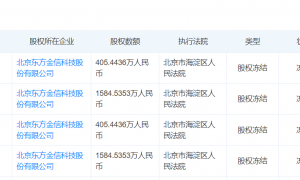 日辰股份2.7亿跨界大数据：东方金信股权冻结“老赖”缠身